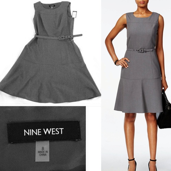 Nine West Dresses & Skirts - Nine West - Belted Fit & Flare Work Dress